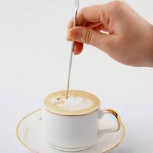 Stainless Steel Coffee Decorating Pen Latte Espresso Coffee Art Decorating Pen Kitchen Cafe Mixer Needle Tool 2024 - buy cheap