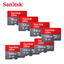 SanDisk ultra micro sd card 400GB 256GB 200GB 128GB 64GB 32GB 16GB memory card Class 10 TF card 98M/S flash card free shipping 2024 - buy cheap