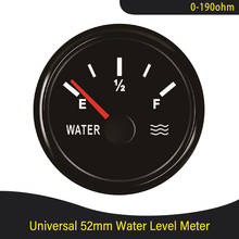 Indicador de nivel de agua para barco, indicador de combustible impermeable para coche con retroiluminación roja, 9 ~ 32V, 0-190ohm 2024 - compra barato