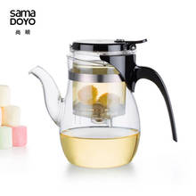 Chá samadoyo cabeça de alta qualidade gongfu, bule e caneca para design em vidro de toquio com 600ml 2024 - compre barato