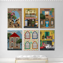 Hd Print Canvas Art Painting Lebanese House Arabic Village Vintage Travel Cities Landscape Posters Wall Art Picture For Living 2024 - buy cheap