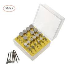 50pcs Diamond Coated Rotary Burrs Set Cutting Head Drill Bits Metal Carving Polishing Tool Sets Electric Grinding Accessories 2024 - buy cheap