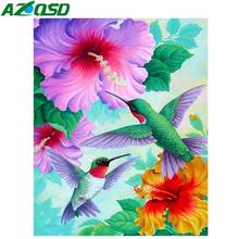 AZQSD Diamond Embroidery Bird Animals DIY Diamond Painting Cross Stitch Home Decor Gift Full Square Drill Diamond Mosaic Flower 2024 - buy cheap