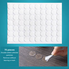 70Pcs Transparent Double-Sided Adhesive Tape Dot Acrylic Round Sticker Strong Adhesive Trackless Fixed Tape Sealers Pad 2024 - buy cheap