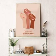 Girl Power Print Feminist illustration Poster Woman Strong Female Art Canvas Painting Wall Picture Woman's Room Decor Girls Gift 2024 - buy cheap