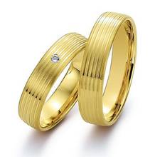 His and her-Bandas de boda para parejas, anillos de compromiso, conjuntos para parejas, oro amarillo, salud, titanio, joyería de moda 2024 - compra barato