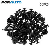 FORAUTO 50Pcs Vehicle Car Bumper Clips Fit for Ford Retainer Rivet Door Panel Fender Liner Auto Fastener Interior Accessories 2024 - buy cheap