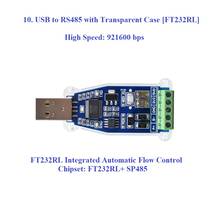 Адаптер модуля USB в RS485 RS422, преобразователь модуля связи USB в 485 422 с чипом FT232 CP2102 CH340 2024 - купить недорого