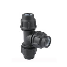PE Quick-connect Tee Quick-free Hot-melt Joint Non-iron 20 25 32 40 50 63 Black Hat Plastic Tap Water Fittings 2024 - buy cheap