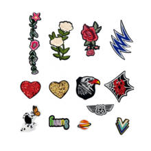 Rose flower love eagle patch badge embroidery garment craft supplies DIY can be sewn and hot jeans accessories 1PCS for sale 2024 - buy cheap