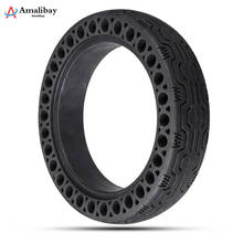 Amalibay atualizado oco sólido anti-explosão roda para xiaomi mijia pro m365 scooter elétrico pneus skate pneu m365 peças 2024 - compre barato
