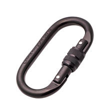 Oval Shape 25KN Screw Locking Carabiner Rock Climbing Equipment CE Certified 2024 - buy cheap