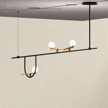 ARTEMIDE-candelabro de diseño de pájaro nórdico YANZI, luz Led de línea Molecular, burbujas ramificadas de vidrio y Metal, lámpara minimalista 2024 - compra barato