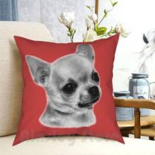 Funda de almohada estampada para Chihuahua, suave, para el hogar, arte 2024 - compra barato