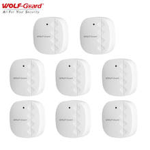 8Pcs Wolf-Guard Wireless Door Window Magnet Sensor Detector Sensitive for 2G/3G GSM Wifi Home Alarm Burglar System 433MHz White 2024 - buy cheap