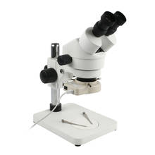 Kit de Microscopio Binocular con Zoom 7X- 45X, lentes de Vista WF10X/20, 56 Anillo de luz LED, estéreo, para soldadura de PCB de teléfono 2024 - compra barato