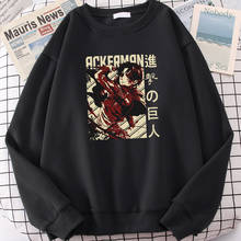 New Hot sale Attack On Titan Anime Print Mens Hoody Fashion Crewneck Sweatshirt Hip Hop Loose Clothes Fleece Comfortable Hoodie 2024 - buy cheap