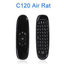 Para tv inteligente mini pc 1pc c120 2.4g sem fio 2 lados multimídia teclado mini mouse de ar remoto conjunto pohiks 2024 - compre barato