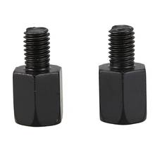 2 PCS motorcycle MIRROR ADAPTORS CONVERTS CLOCKWISE 8MM TO 10MM BLACK 2024 - buy cheap