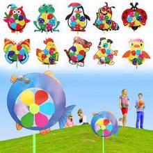 1 Pc Cartoon Animal Windmill Wind Spinner Pinwheel Home Garden Yard Decor Kids Toys  2024 - buy cheap