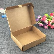 50pcs/lot brown Cardboard gift box,white Package paper carton box kraft paper handmade soap packaging craft box folding 2024 - buy cheap
