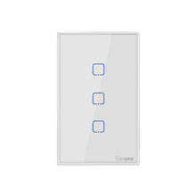 SONOFF-Interruptor de luz de pared inteligente T2US3C-TX, dispositivo con WiFi, 433MHz, RF, Control remoto por aplicación/Control táctil, temporizador, estándar de EE. UU. Con Alexa 2024 - compra barato
