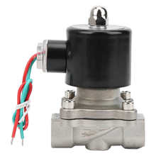 Válvula solenoide elétrica 2w g3/8 partes, de ação direta, de aço inoxidável, válvula pneumática para água, óleo, gás 2024 - compre barato