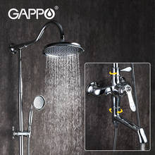 Gappo-grifos cromados de latón para baño, rociador redondo grande de agua fría y caliente, grifo superior 2024 - compra barato