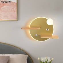 New Modern Wall Lamps Round Square Lights For Living Study Kid's Room Bedroom Bedside Aisle Decoration Luminarie Indoor Lighting 2024 - buy cheap