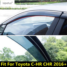 Lapetus-visera protectora para ventana de Toyota, accesorios aptos para Toyota C-HR CHR 2016-2021, toldos, Deflector de viento y lluvia, Kit de cubierta de ventilación 2024 - compra barato