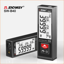 Лазер SNDWAY дальномер 40 м/50 м/60 дальномер электронная рулетка лазерный цифровой лента дальномер Trena рулетка SW-B40 2024 - купить недорого