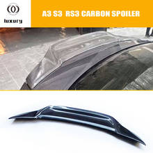 Alerón trasero de fibra de carbono estilo R para Audi, A3, S3, RS3, sedán, 4 puertas, 2014 - 2020 2024 - compra barato