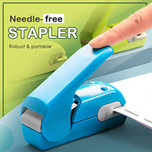 Staple Free Stapler Time Saving Effortless Needle Free Handhled Stapler Mini Portable Creative & Safe Student Office Stationery 2024 - buy cheap