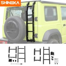 Shineka quadros de proteção para suzuki jimny jb74 2019 + porta traseira do carro escada acessórios para suzuki jimny 2019 2020 2021 2024 - compre barato
