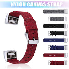 Nylon Canvas Wrist Strap For Fitbit Charge 2 Smart Watch Band Replacement Sport Watch Bracelet Nylon Loop For Women Men Watch 2024 - buy cheap