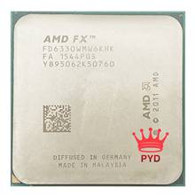 AMD FX-серия FX-6330 FX 6330 3,6 ГГц шестиядерный процессор 95 Вт FD6330WMW6KHK разъем AM3 + 2024 - купить недорого