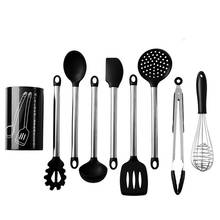 Kitchen Silicone Non-stick Cooking Spoon Spatula Ladle Egg Beaters Utensils Dinnerware Set Cooking Tools Accessories Supplies 2024 - buy cheap