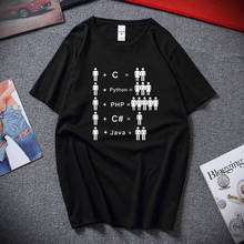Funny C Java Python Programmer Developer T Shirt Tops Mans Cotton Short Sleeve Men Computer T-shirt Fashion Cool Men Tshirt 2024 - buy cheap