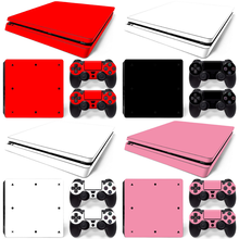 Diseño de color puro para consola PS4 slim, pegatinas de pegatina de ps4 slim para ps4 slim, vinilo adhesivo 2024 - compra barato