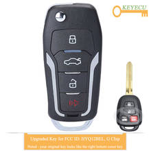 KEYECU Upgraded Flip Remote Car Key for Toyota Camry Rav4 2012 2013- 2016, Fob 3+1 4 Button - 314MHz - G Chip - FCC ID: HYQ12BEL 2024 - buy cheap