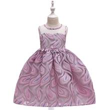Vestido de princesa infantil feminino, vestido de baile infantil com tutu e renda 2024 - compre barato