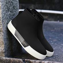 Male sports hombre black high sneaker leisure hightop para mens Mens de shoes s on fashion sport informales Casual cuero sapato 2024 - buy cheap