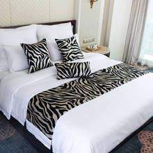 Cilected-colcha de poliéster con diseño de cebra y leopardo, colcha clásica con bandera de cama, toalla, funda de cama decorativa para el hogar y el Hotel 2024 - compra barato