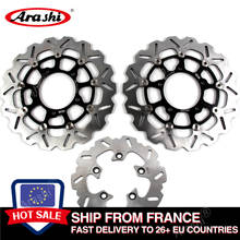 Arashi-rotores de disco de freno delantero y trasero para motocicleta SUZUKI, rotores de disco para moto SUZUKI GSX-R 1000 600 750 2006/GSXR1000 2007-2005, GSXR600 GSX750R GSXR 2008 CNC 2024 - compra barato