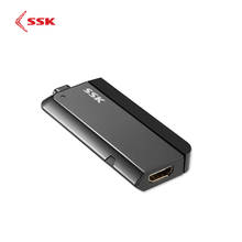 Беспроводной HDMI ключ SSK Miracast, 2,4/1080P, Wi-Fi, медиадисплей, Wi-Fi дисплей, беспроводной адаптер, ТВ-флешка Miracast Airplay DLNA 2024 - купить недорого