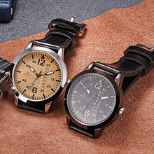 2020 New Fashion Luxury Men Watch Leather Band Casual Sport Men's Wristwatches Gift relogio masculino Quartz Male Clock reloj 2024 - buy cheap