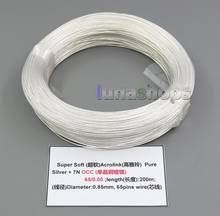 LN005194 200m 26AWG 99.9% Acrolink Pure Silver +7N OCC Copper Signal   Wire Cable 65/0.05mm2 Dia:0.85mm For DIY 2024 - купить недорого