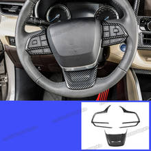 carbon fiber car steering wheel frame trims for toyota highlander 2020 2021 2022 2023 xu70 accessories interior sport hybrid 2024 - buy cheap