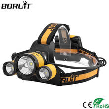 BORUiT B17 CREE XM-L2 R5 LED Hadlamp 3000LM 4-Mode Memory Headlight Waterproof Use AA Battery Head Torch for Camping Hunting 2024 - buy cheap