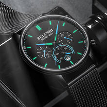 BELUSHI 2022 New Fashion Mens Watches Top Luxury Brand Sport Quartz Luminous Waterproof Chronograph Wristwatch Mens Watches 2024 - buy cheap